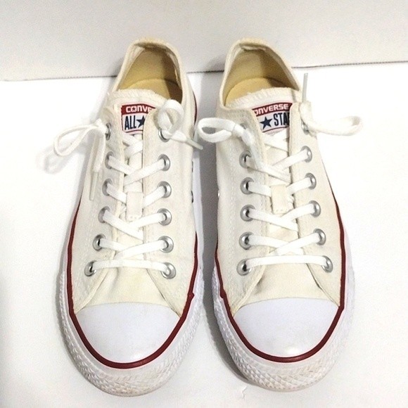 Converse Chuck Taylor All Star White Low Top Sneaker 8 Classic Minimalist Street - Picture 3 of 8